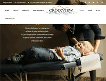 Tablet Screenshot of croixviewfamilychiropractic.com